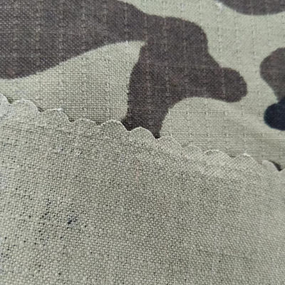 Прямая от Jinsuo Woven Nylon Cotton Ribstop Forest Printing с специальной отделкой