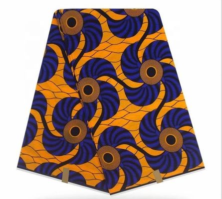 35 лет профессиональный 100% полиэстер Kente дизайн восковая печать ткань 6yds шт.