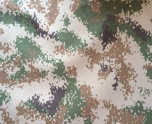 Полиэстер/волокно 65/35 Печать водонепроницаемая тёмно-зеленая ткань для униформы