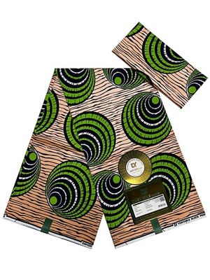 35 лет профессиональный 100% полиэстер Kente дизайн восковая печать ткань 6yds шт.