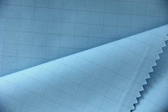 Полиэстерная хлопчатобумажная проводящая волокна антистатическая ткань с поверхностным сопротивлением 10 7-10 9