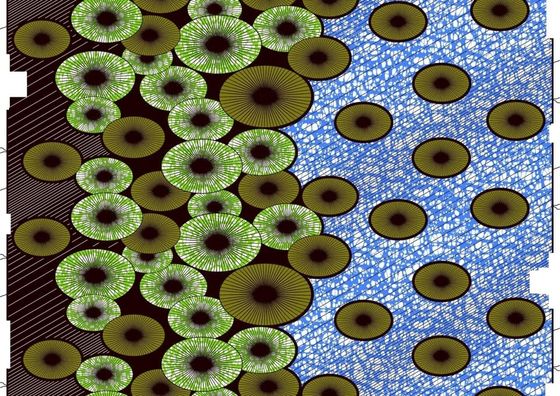 Ткань из 100% хлопка Анкара в ярких цветах для африканских восковых печатных платьев и одежды