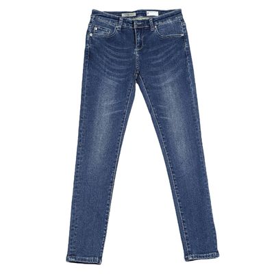 Ткань из джинсов из джинсов 180 гг. 230 гг. 300 гг. Промытая 100% хлопчатобумажная пряжа, окрашена
